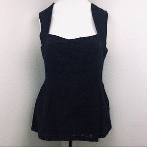 Anthropologie Tops - Anthropology Girls from Savoy Black peplum Top Anthropologie Tops - Anthropology Girls from Savoy Black peplum Top